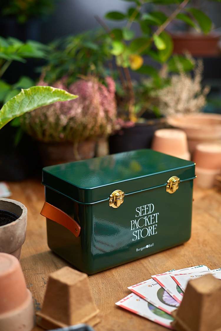 Burgon & Ball Låda för fröpåsar, grön